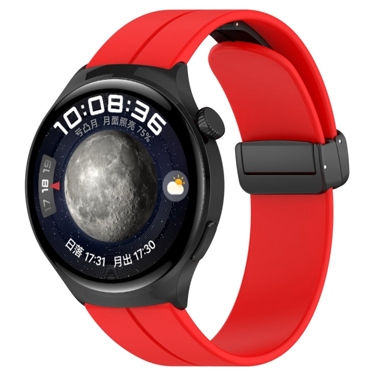 Folding Buckle Silicone Watch Band, For Huawei Watch 4 / Watch 4 Pro